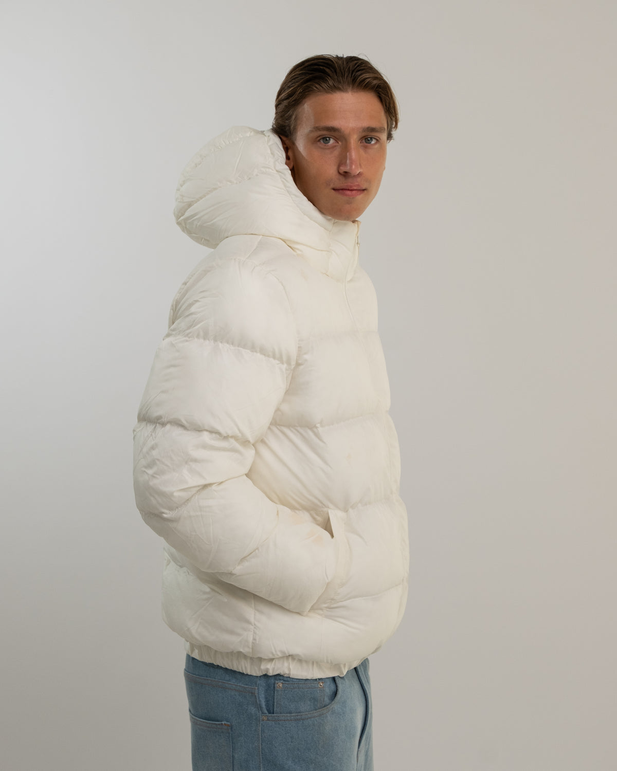 PUFFER JAKKE HVID