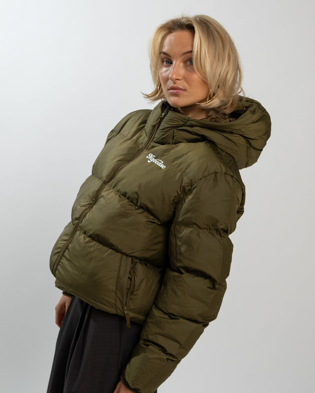PUFFER JAKKE KHAKI