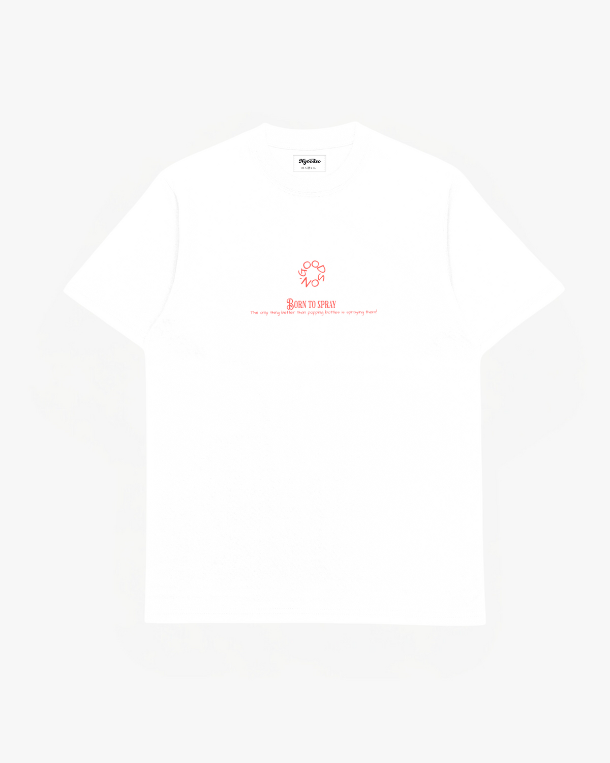 CHAMPAGNE PRINT T-SHIRT