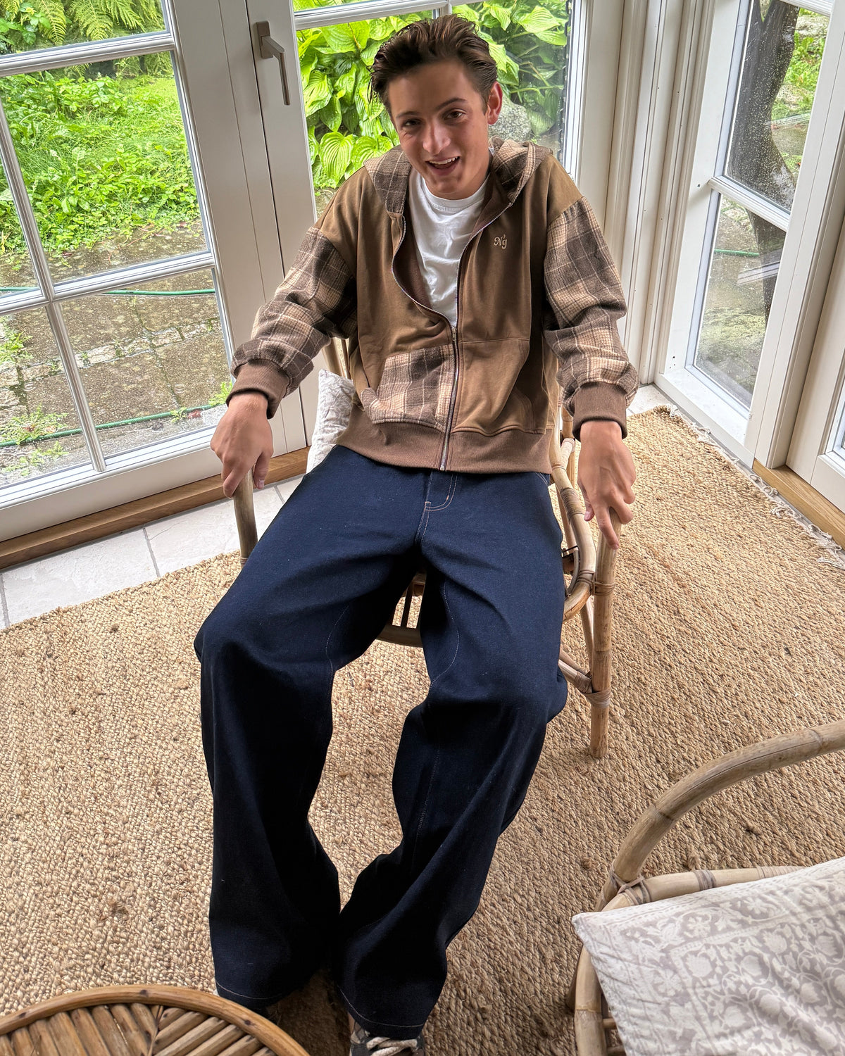 TERNET ZIP HOODIE BRUN