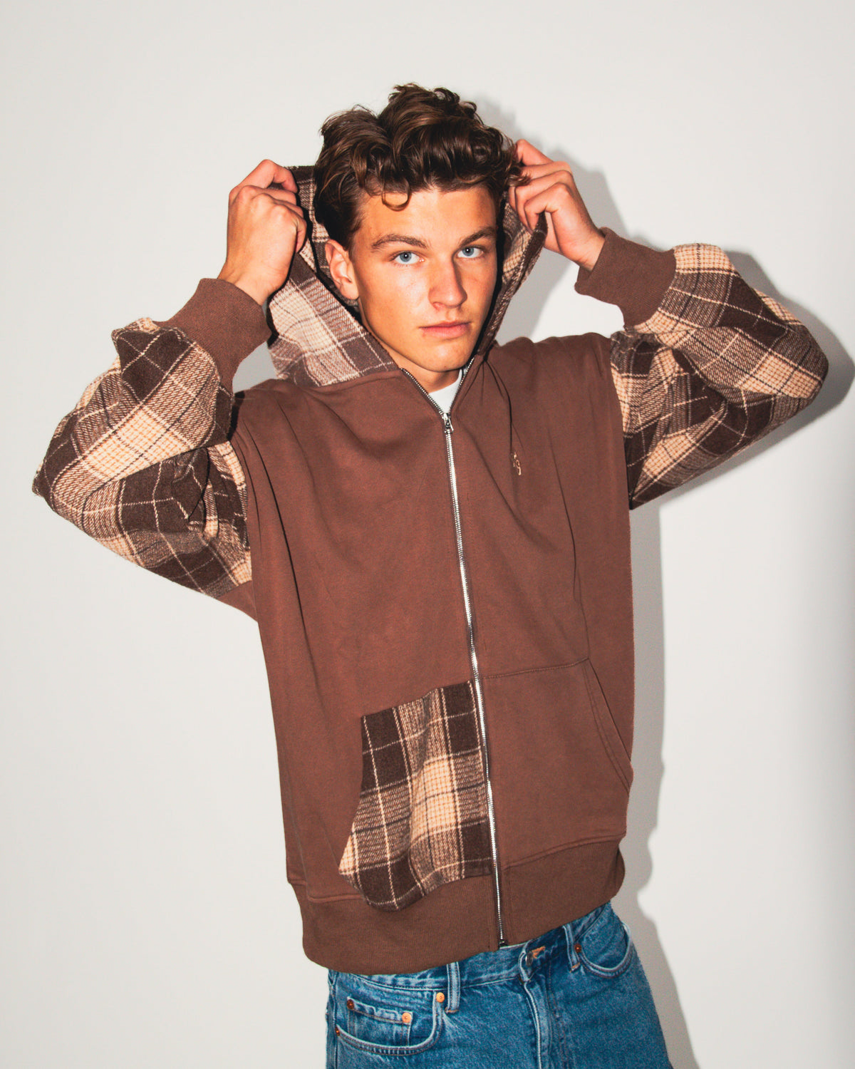 TERNET ZIP HOODIE BRUN