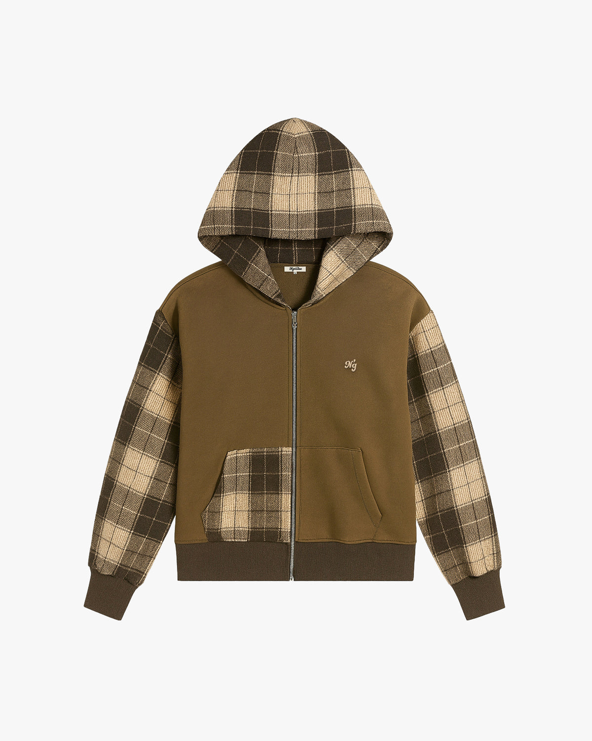 TERNET ZIP HOODIE BRUN
