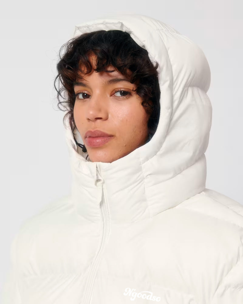 PUFFER JAKKE HVID