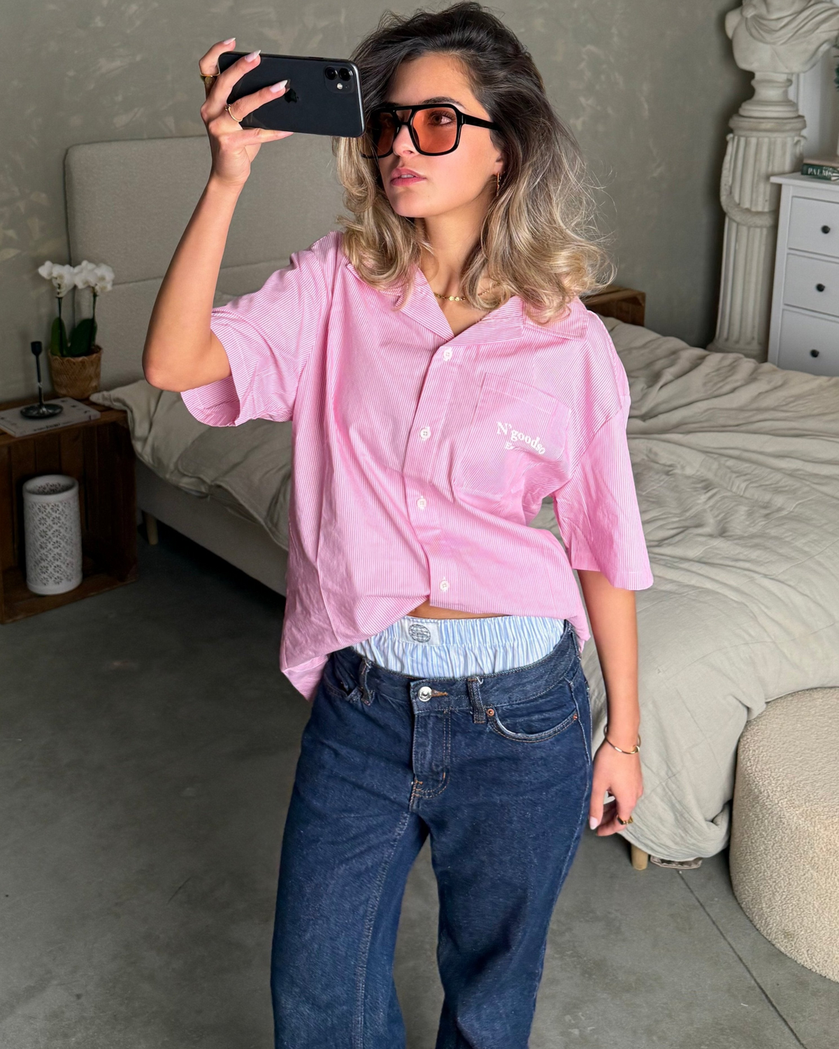 PINK SHORTSLEEVE SHIRT