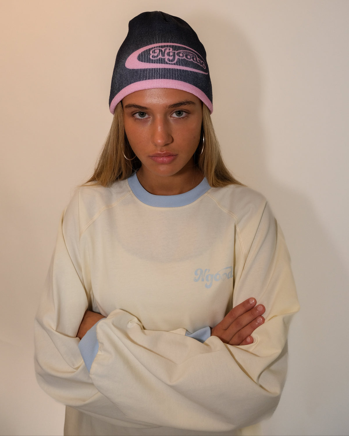 LANGÆRMET T-SHIRT BEIGE