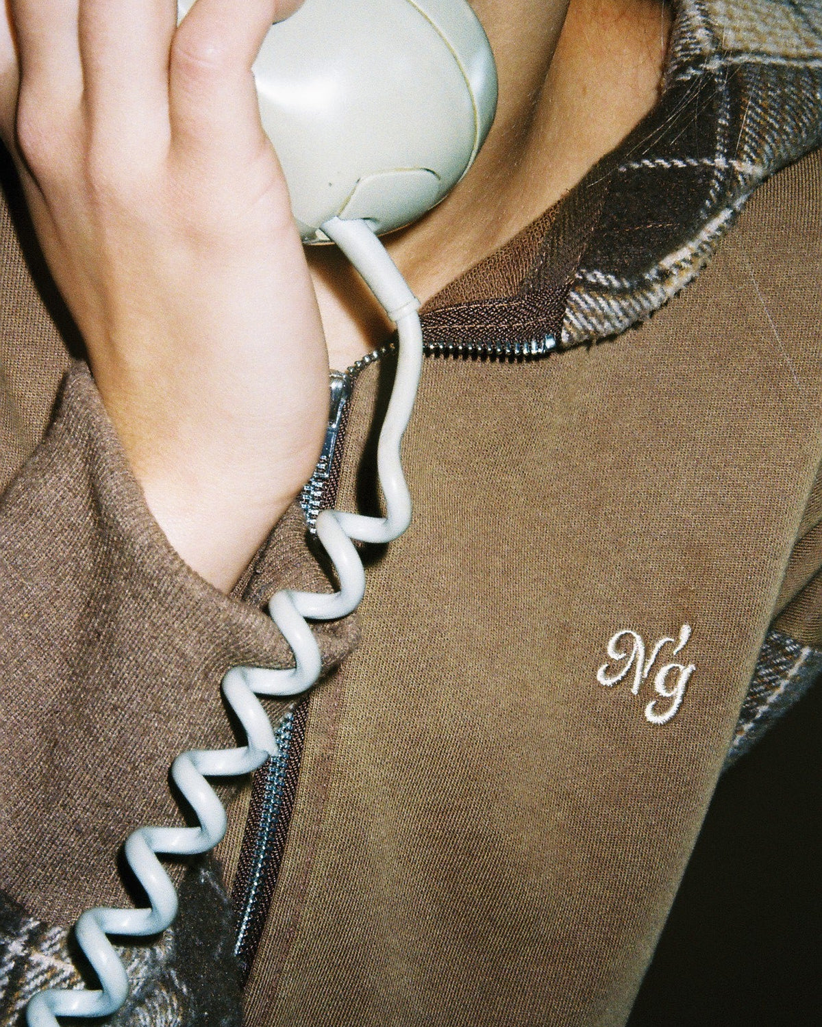 TERNET ZIP HOODIE BRUN