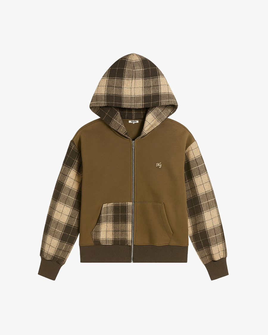 TERNET ZIP HOODIE BRUN
