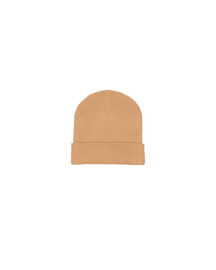 RIB BEANIE LATTE