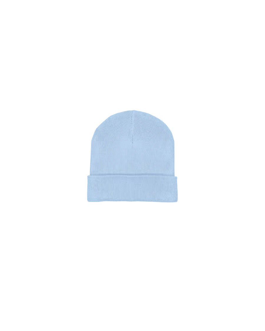 RIB BEANIE LYSEBLÅ