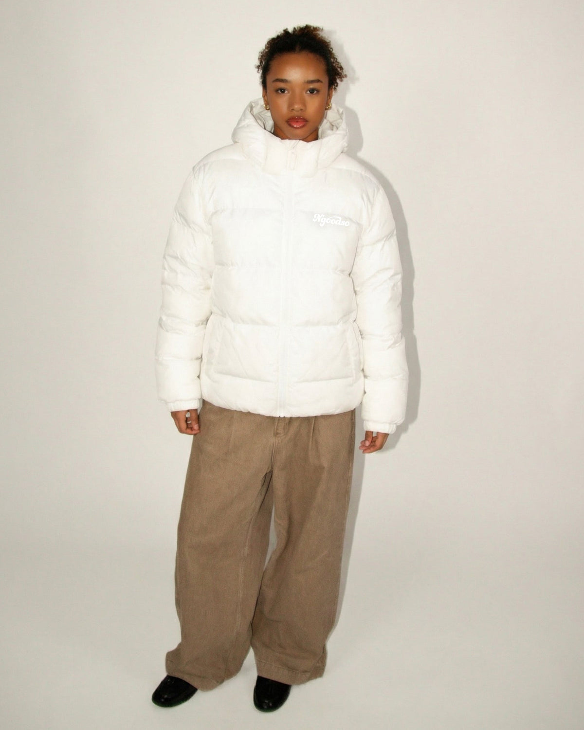 PUFFER JAKKE HVID